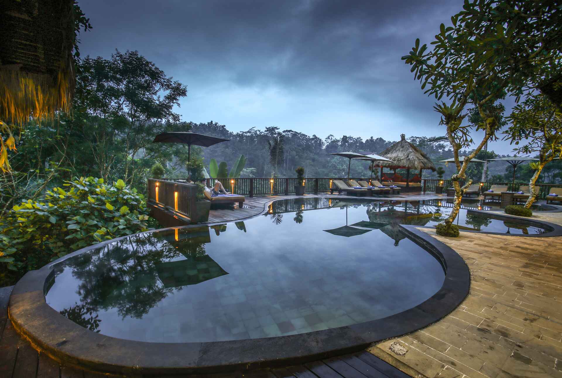 Night Pool View